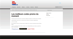 Desktop Screenshot of codepromofrance.com